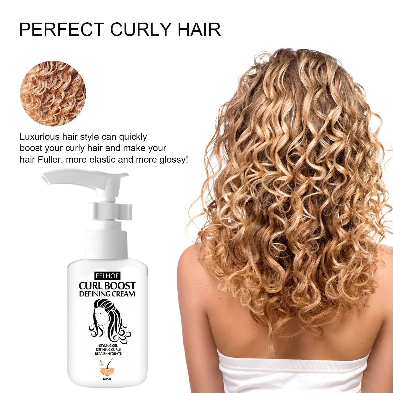 The curling spray Enhances The Plumpness Of The Hair Deeply Moisturizes