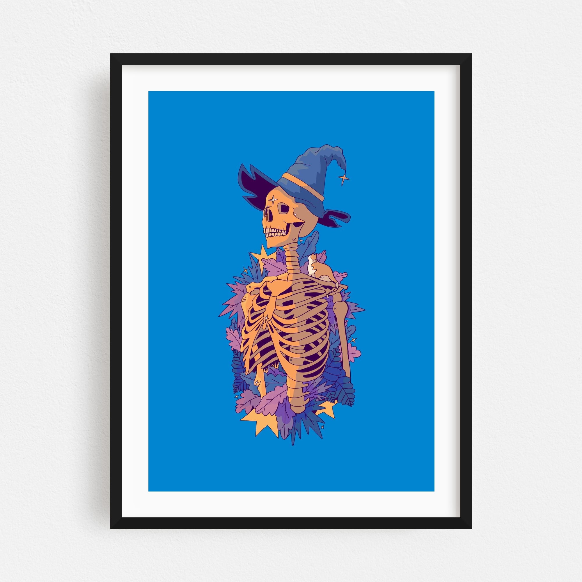 The deathly wizard - Illustration Skull Fantasy Halloween Surrealism ...