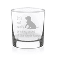 thumbnail image 1 of 11 oz The Dog Is Home Laser Etched Whiskey Glass, 1 of 5
