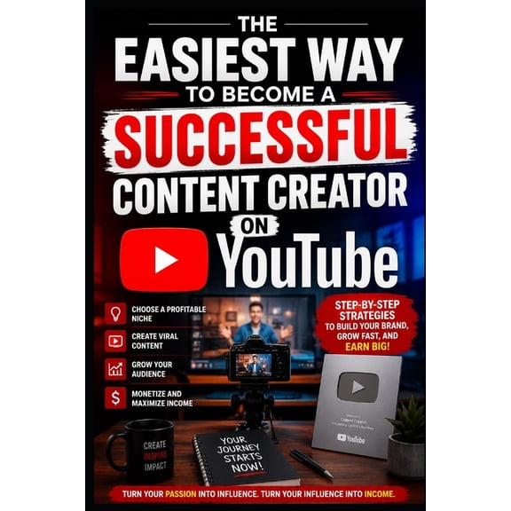 The easiest way to become a successful content creator on YouTube, (Paperback)