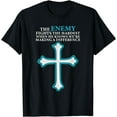 thumbnail image 1 of The enemy fights the hardest making a difference Disciple T-Shirt, 1 of 3