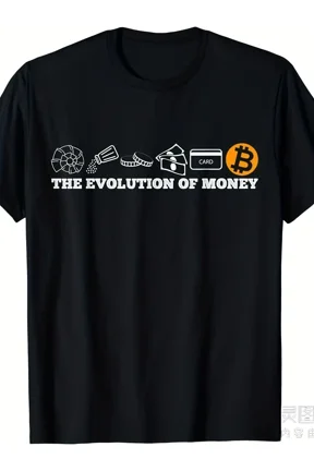 The evolution of money bitcoin btc crypto cryptocurrency T-ShirtSame style for