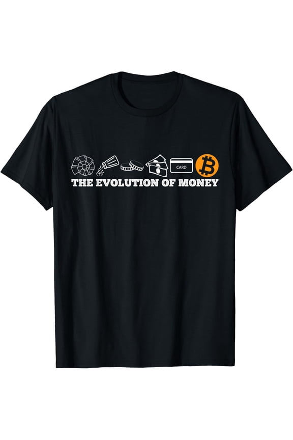 The evolution of money bitcoin btc crypto cryptocurrency T-Shirt