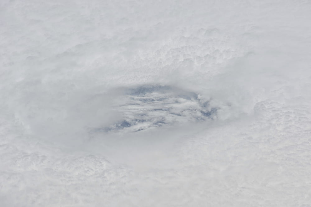 The eye of Hurricane BIll Canvas Art - Stocktrek Images (34 x 23)