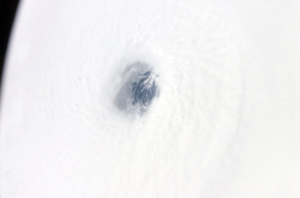 The eye of Hurricane Rita Canvas Art - Stocktrek Images (34 x 23)