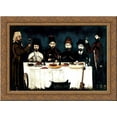 thumbnail image 1 of The feast of Kupreishvili family 24x20 Gold Ornate Wood Framed Canvas Art by Pirosmani, Niko, 1 of 2