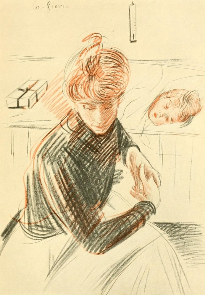 The fever Canvas Art - Paul Csar Helleu (24 x 36)