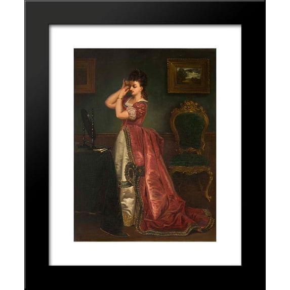 The final look 20x24 Framed Art Print by Alfred Stevens