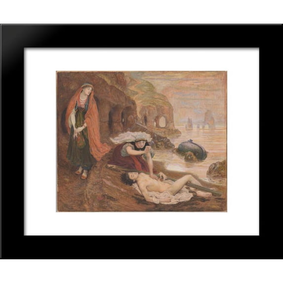 The finding of Don Juan by Haidée 20x24 Framed Art Print by Ford Madox Brown