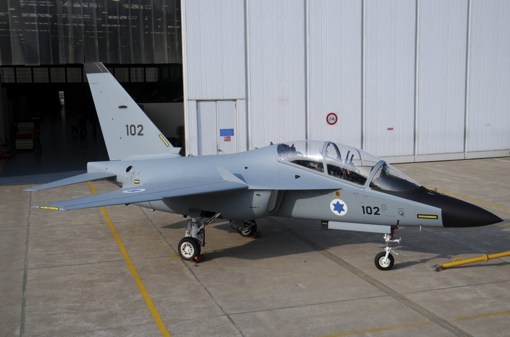 The first M-346I Lavi trainer of the Israeli Air Force Canvas Art - Riccardo NiccoliStocktrek Images (17 x 12)