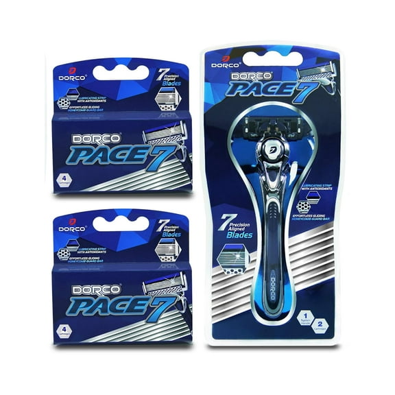 The first and only seven-blade razor in the silver world - 12 blades and no handle