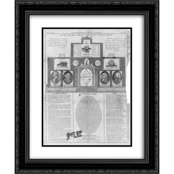 The first great Western empire: or, the United States of America 20x24 Double Matted Black Ornate Framed Art Print