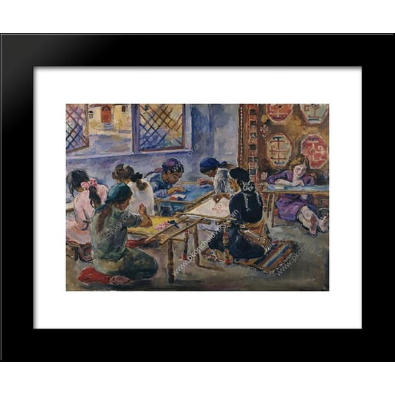 The first group of Bakhchisarai 20x24 Framed Art Print by Pyotr Konchalovsky