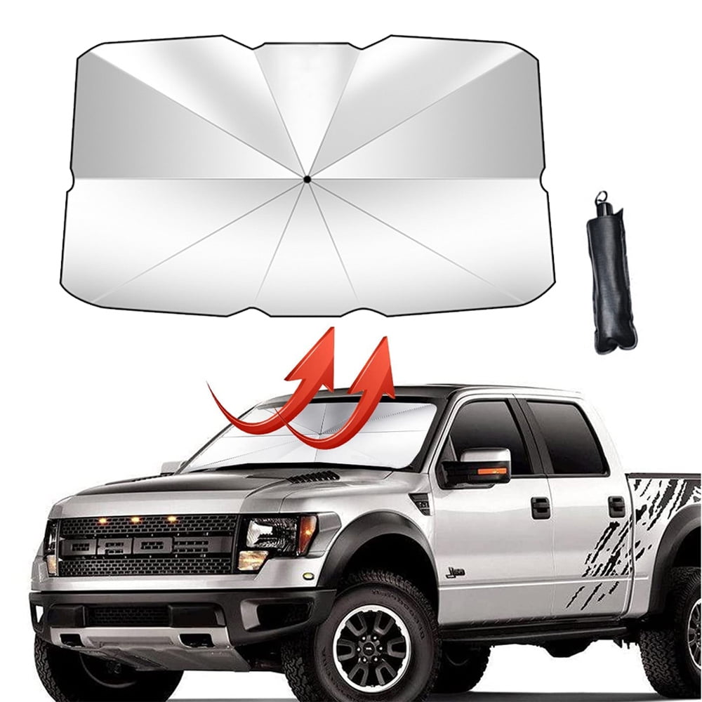 The folding windshield of the car sun visor can block ultraviolet rays, shade and keep the car