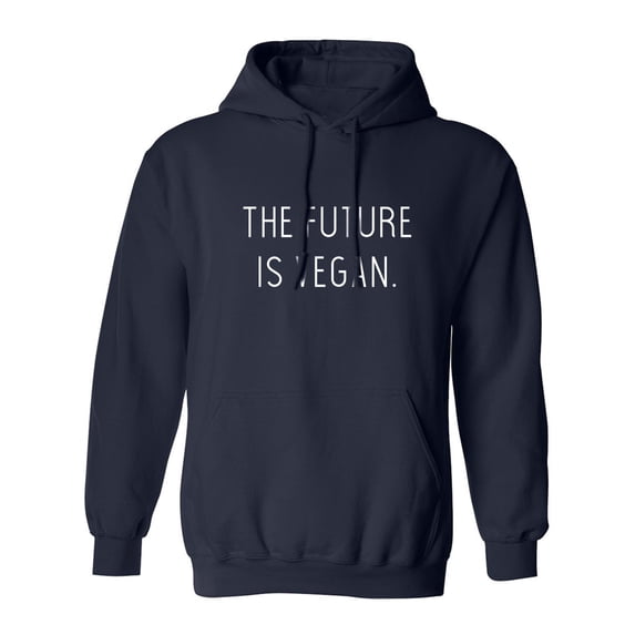 The future is vegan. Adult Hooded Sweatshirt