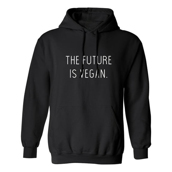 The future is vegan. Adult Hooded Sweatshirt