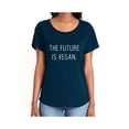 thumbnail image 1 of The future is vegan. Womens Dolman Tee, 1 of 1