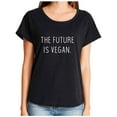 thumbnail image 1 of The future is vegan. Womens Dolman Tee, 1 of 3
