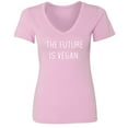 thumbnail image 1 of The future is vegan. Womens V-Neck Tee, 1 of 1