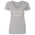 thumbnail image 1 of The future is vegan. Womens V-Neck Tee, 1 of 1