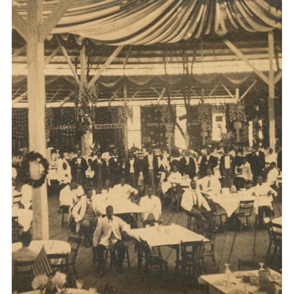 The great sanitary fair Philadelphia 1864 - dining saloon Poster Print (18 x 24)