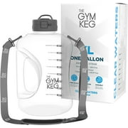 The gym KEG 1 Gallon Water Bottle (128oz) I 3.78l Big Water Jug I 128 oz Sports Bottle