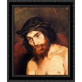 thumbnail image 1 of The head of Christ 20x24 Black Ornate Wood Framed Canvas Art by Manet, Edouard, 1 of 2