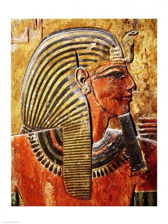 The head of Seti I Canvas Art - (18 x 24)