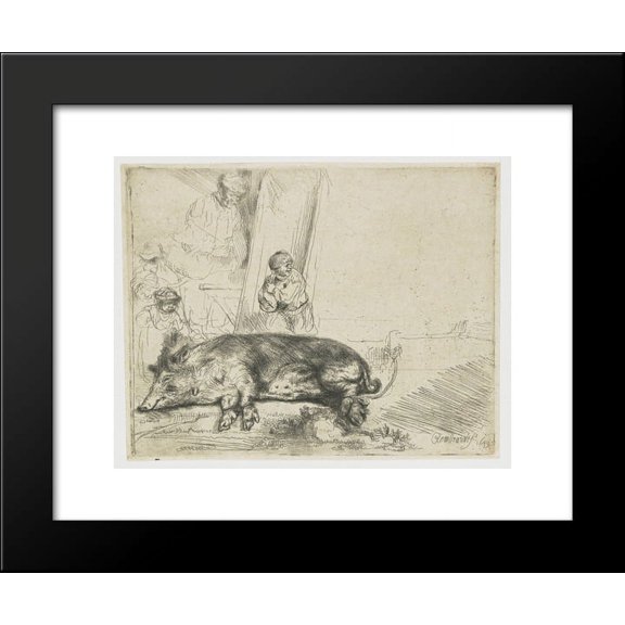 The hog 20x24 Framed Art Print by Rembrandt