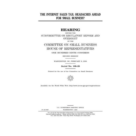 The internet sales tax (Paperback)