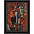 thumbnail image 1 of The lady at the piano 19x24 Black Ornate Wood Framed Canvas Art by Malevich, Kazimir, 1 of 2