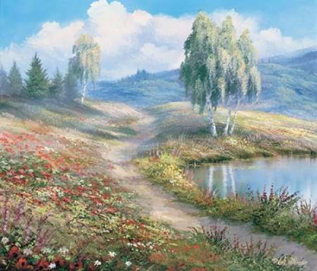The lake Canvas Art - Reint Withaar (20 x 24)
