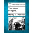 thumbnail image 1 of The law of estoppel. (Paperback), 1 of 1