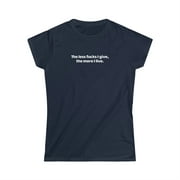 The less f$%&s I give, the more I live. - Women's Softstyle Tee