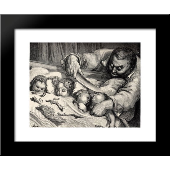 The little thumb 20x24 Framed Art Print by Gustave Dore