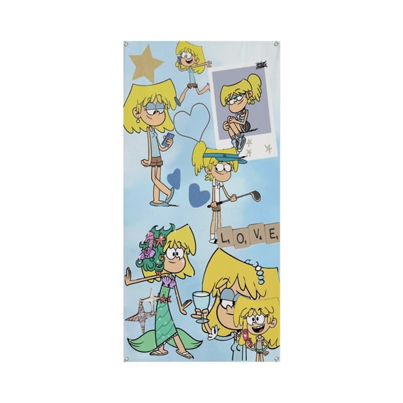 The loud house 35.4*72.8IN/90*185CM Door frame decoration banner