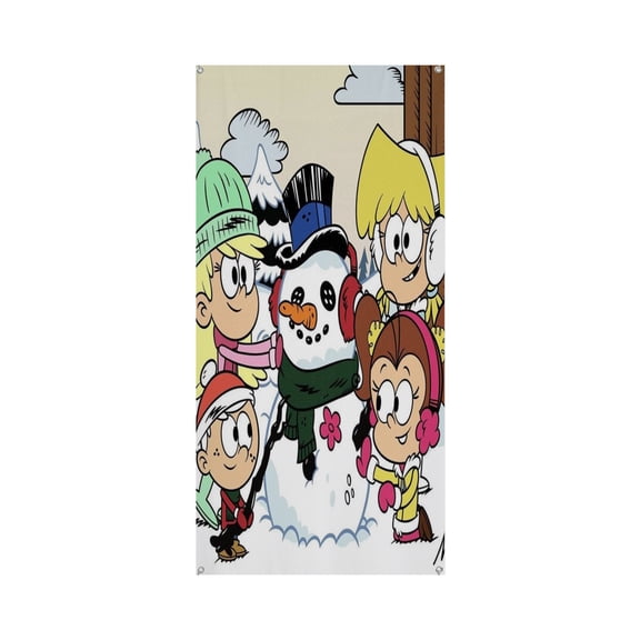 The loud house 35.4*72.8IN/90*185CM Door frame decoration banner