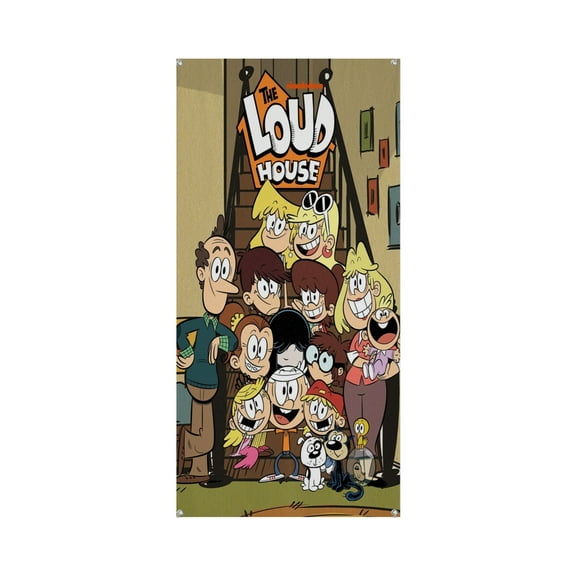The loud house 35.4*72.8IN/90*185CM Door frame decoration banner