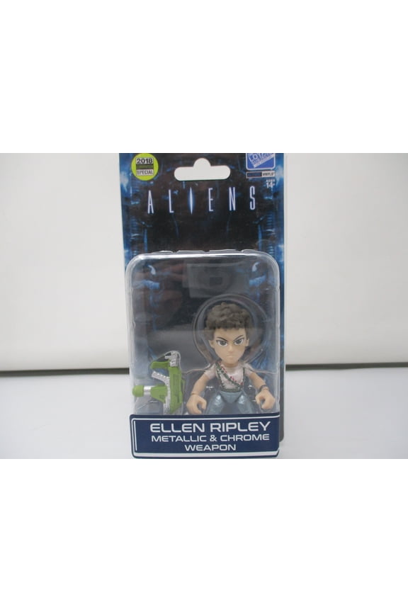 Aliens Ellen Ripley Metallic & Chrome Weapon Action Vinyl 2018 SDCC Exclusive