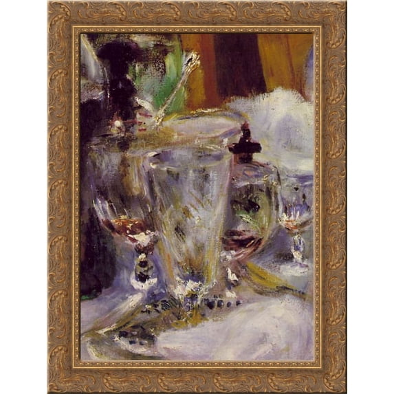The luncheon of the boating party 20x24 Gold Ornate Wood Framed Canvas Art by Renoir, Pierre Auguste