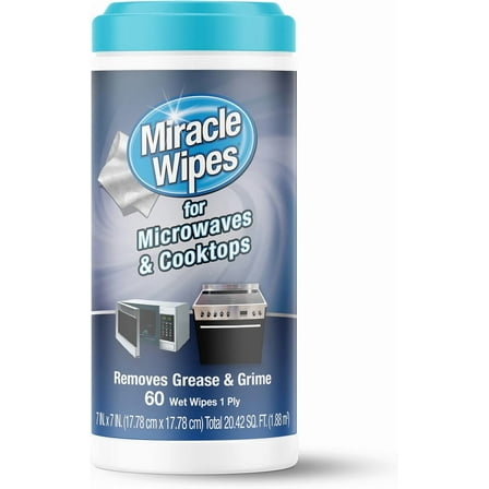 The magical wet wipes suitable for microwave ovens and stoves can easily remove food and dirt residues.