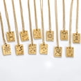 thumbnail image 1 of The magician Tarot card pendant - Gold plated Tarot necklace, 1 of 5