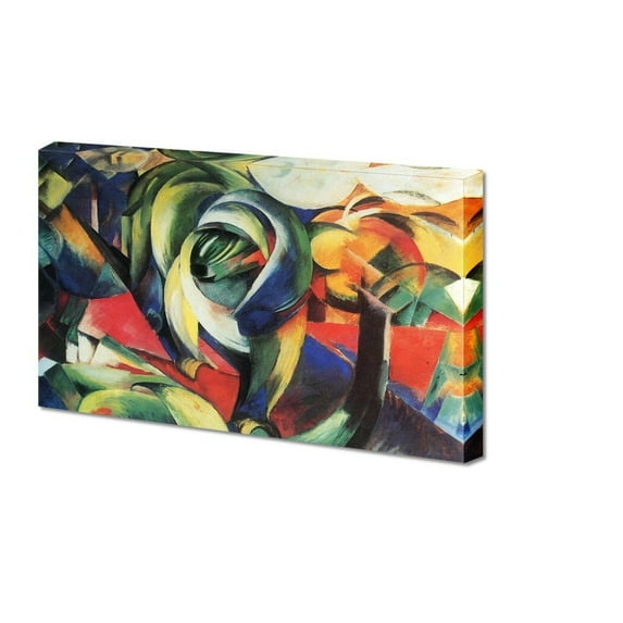 The mandrill by Franz Marc Giclee Canvas Prints Wrapped Gallery Wall Art | Stretched and Framed Ready to Hang - 24" x 36"