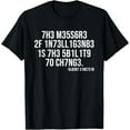 thumbnail image 1 of The measure of intelligence coded motivational science quote T-Shirt, 1 of 4