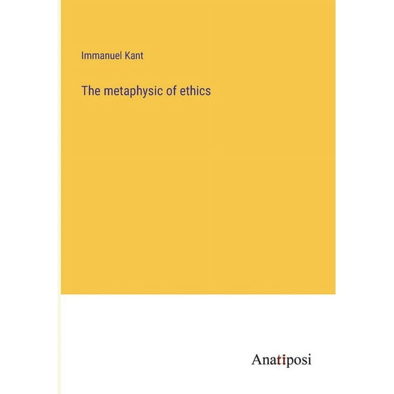 The metaphysic of ethics, (Paperback)