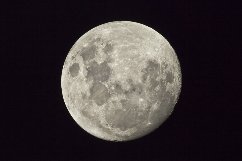 The moon as seen from the Southern Hemisphere Canvas Art - Philip HartStocktrek Images (18 x 12)