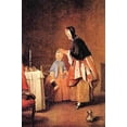 thumbnail image 1 of The morning toilet-Fine Art Canvas Print (20" x 30"), 1 of 1