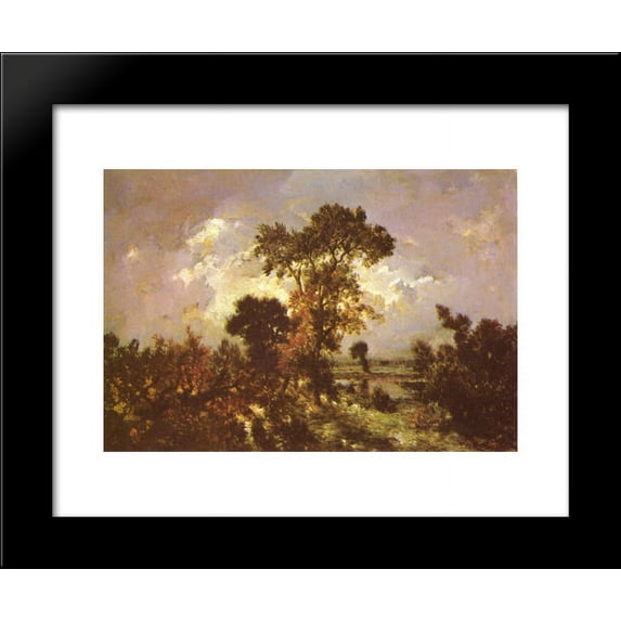The Little Fisherman 20x24 Framed Art Print by Theodore Rousseau