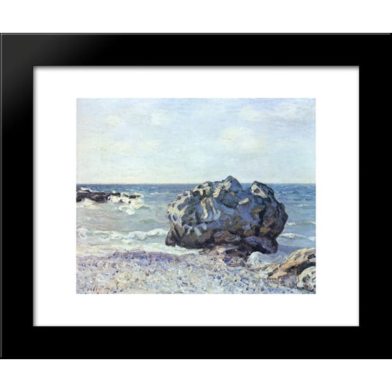 The Washerwomen of Moret 20x24 Framed Art Print by Alfred Sisley
