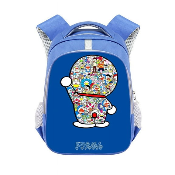 The new Doraemon blue high-end casual backpack